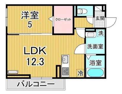 アリア大江【1階】の間取り