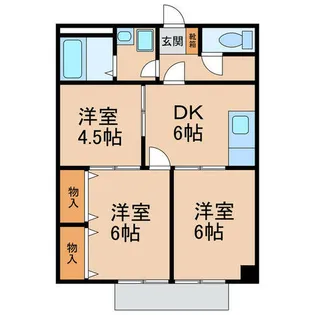 メゾン北野【1階】の間取り