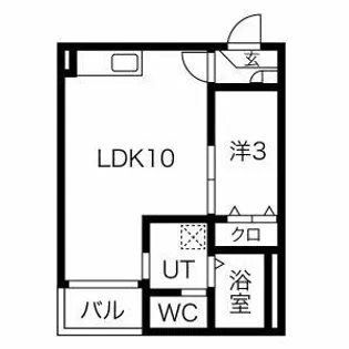 Warren juichiyaⅢ【101号室】の間取り