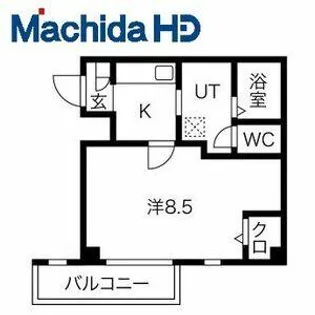 エヌエムスワサントドゥイースト【3FDM号室】の間取り