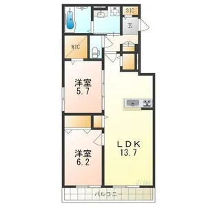 プランドール【2階】の間取り