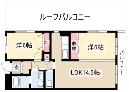 シュバルメゾン【405号室】の間取り