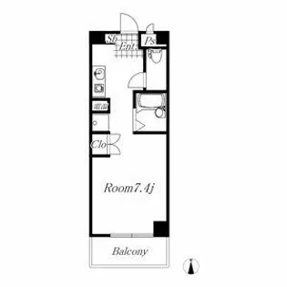 ハインホーフ雪扇【403号室】の間取り