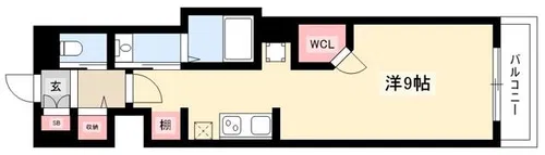 シティーライフ御器所【4E号室】の間取り