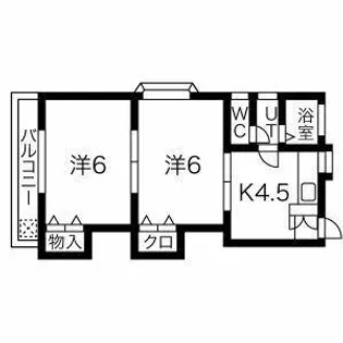 T.A FLAT【201号室】の間取り