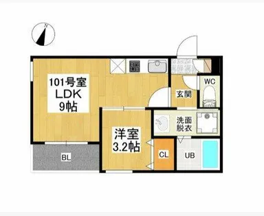 REGALESTささしまライブ【2階】の間取り