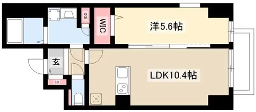 Rio Grande名駅【5階】の間取り