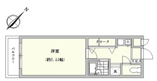 アルカディア山王【201号室】の間取り