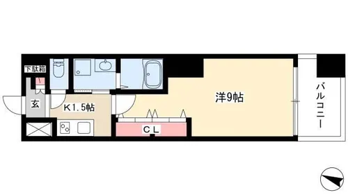 M・Mレジデンス【403号室】の間取り