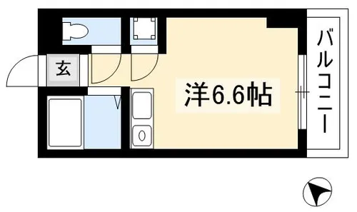 Vita六番町【0412号室】の間取り