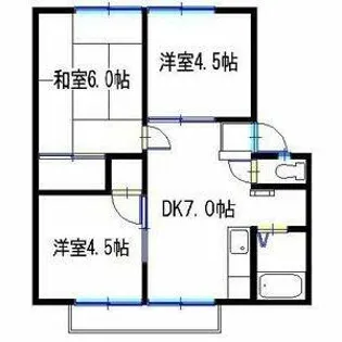 ウィンディア【2階】の間取り