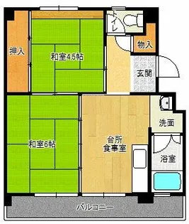 有野団地【B02-301号室】の間取り