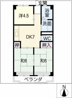 グランクレーア香南【2階】の間取り