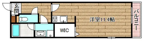 ブルージェイダイト高槻ミューズ校前【301号室】の間取り