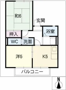 パークヒルズ中平 B棟【1階】の間取り
