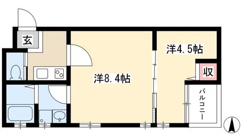 プリミエール上飯田南町【302号室】の間取り