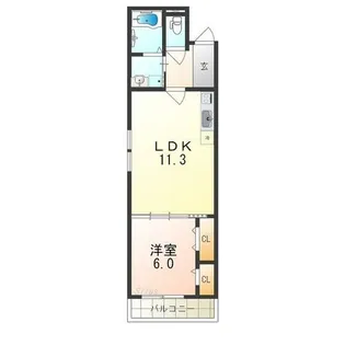 Calm Hills Ⅰ番館【1階】の間取り