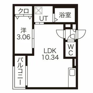Warren kanseiⅡ【1階】の間取り