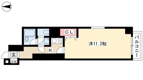 HKビル第一【702号室】の間取り
