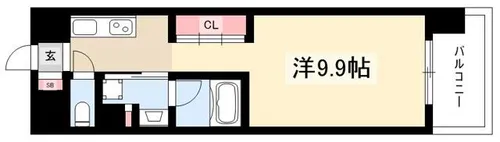 エスペランサ上前津【1402号室】の間取り