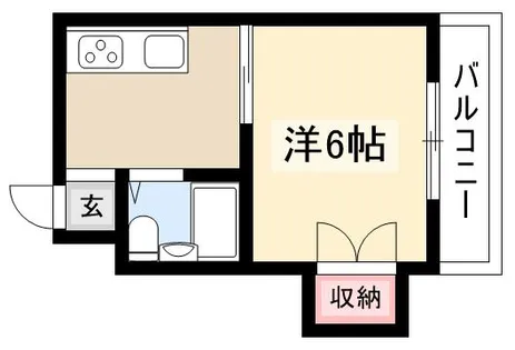 アベニュー本山【B号室】の間取り