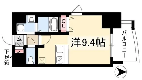 プレサンス泉アーバンゲート【0603号室】の間取り