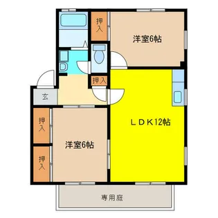 エクセル吉田Ⅱ【1階】の間取り