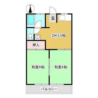 コーポオリンピア【103号室】の間取り