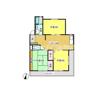 第2コーポ三浦【501号室】の間取り