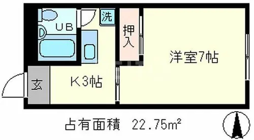 メゾンユーコーク【3階】の間取り