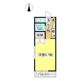 松田ハイツ【2-1号室】の間取り