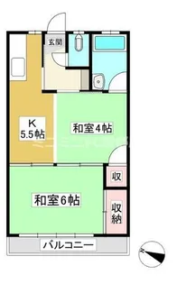 ハイツ一木【303号室】の間取り