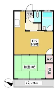 ハイツ一木【303号室】の間取り