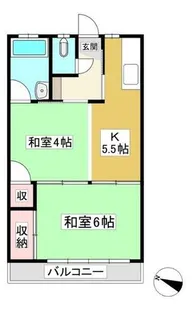 ハイツ一木【305号室】の間取り