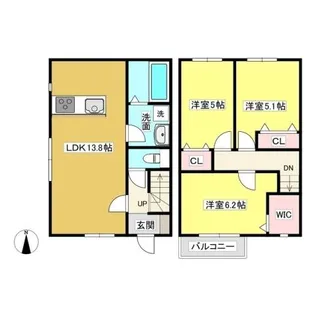 シャ・シアン【A号室】の間取り