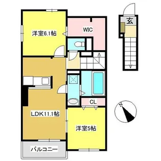 サクラーレ【2階】の間取り