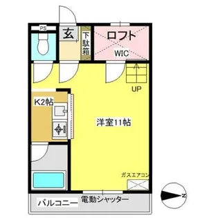 セザンヌ三谷【101号室】の間取り