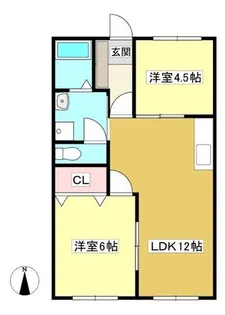 メゾン長田【103号室】の間取り