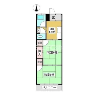 竹尾アパート(東)【11号室】の間取り