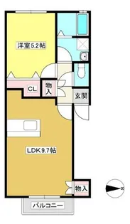 コーポラスメイプル【203号室】の間取り