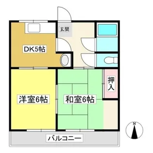 コーポ近藤B【203号室】の間取り