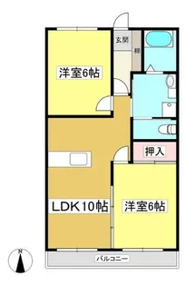 メゾン長田【105号室】の間取り