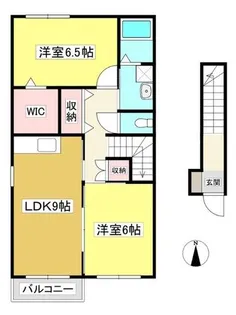 アパートメント神無月【201号室】の間取り