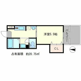 MiO聖護院【1階】の間取り