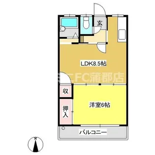 コーポ三浦【302号室】の間取り