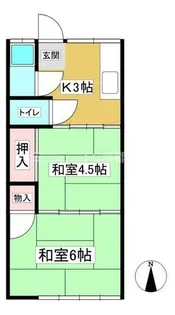 福寿荘【12号室】の間取り