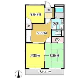 ザ・リンピアB【1階】の間取り