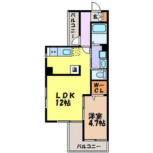 WILL鶴舞【4階】の間取り