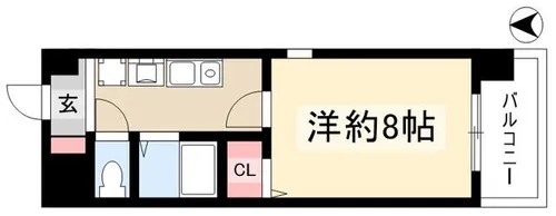 コンフォート幸【205号室】の間取り