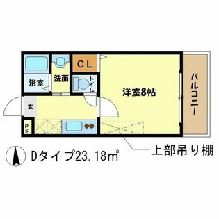 京洛マンション【3階】の間取り